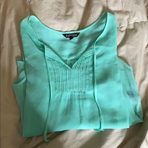 Express long sleeve flow top see through